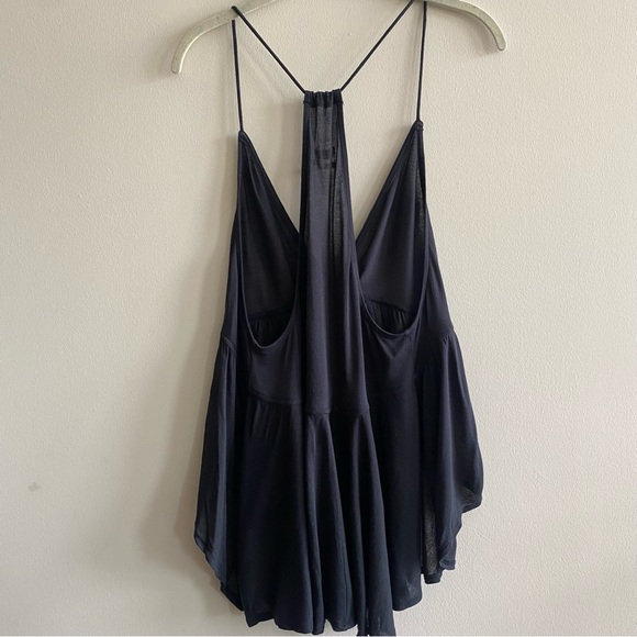 Urban Outfitters Black Tie Front Tank Top - Picture 4 of 7
